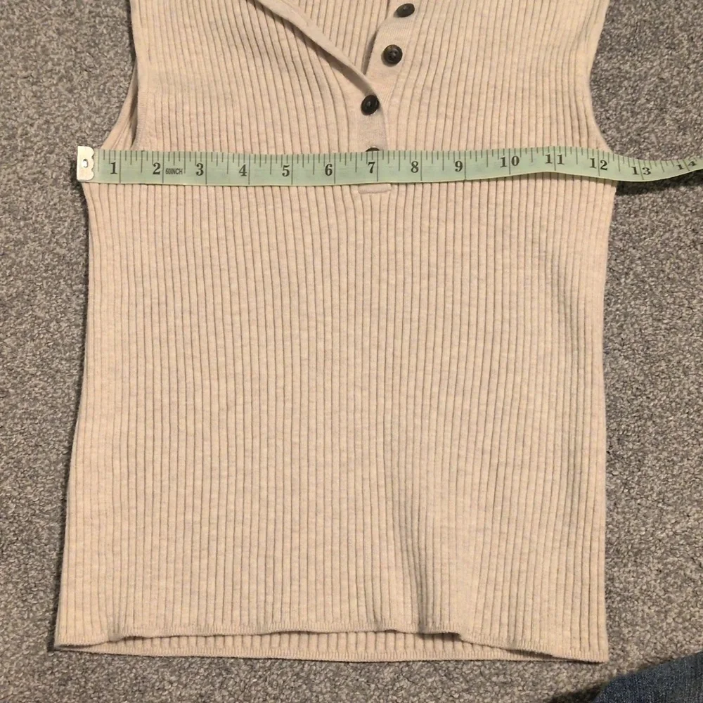 Madewell Owen Ribbed Polo Tank Size Medium - Picture 5 of 7